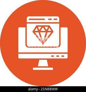 Diamond Vector Icon Design Illustration Stock Vector