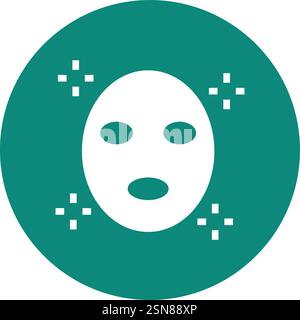 Face mask Vector Icon Design Illustration Stock Vector