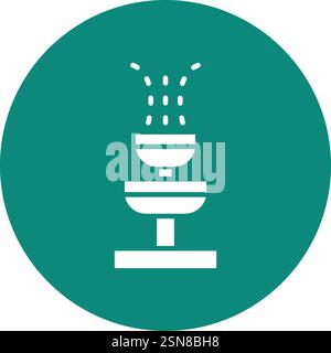 Fountain Vector Icon Design Illustration Stock Vector