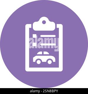 Car report Vector Icon Design Illustration Stock Vector