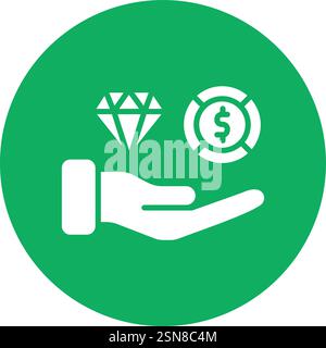Wealth Vector Icon Design Illustration Stock Vector