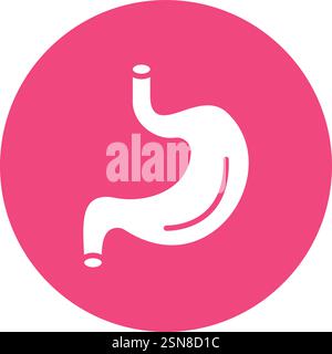 Stomach Vector Icon Design Illustration Stock Vector