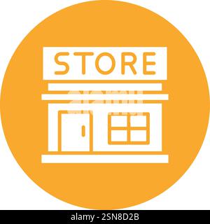 Grocery store Vector Icon Design Illustration Stock Vector