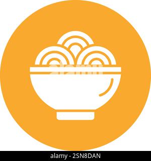 Spaghetti Vector Icon Design Illustration Stock Vector