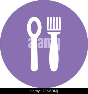 Cutlery Vector Icon Design Illustration Stock Vector