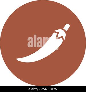 Chilli Vector Icon Design Illustration Stock Vector