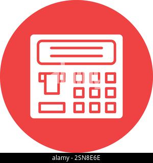 Atm machine Vector Icon Design Illustration Stock Vector