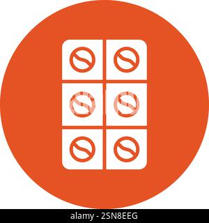 Blister Vector Icon Design Illustration Stock Vector