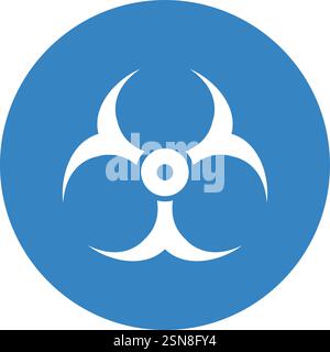 Bio hazard Vector Icon Design Illustration Stock Vector