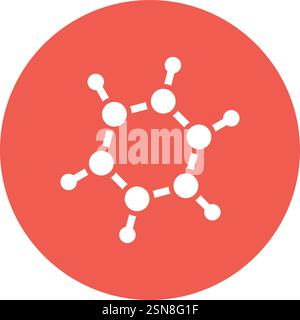 Bio molecules Vector Icon Design Illustration Stock Vector