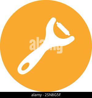 Peeler Vector Icon Design Illustration Stock Vector