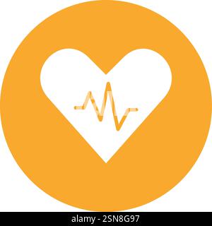 Heart rate Vector Icon Design Illustration Stock Vector