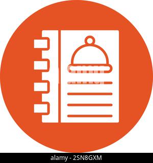 Cookbook Vector Icon Design Illustration Stock Vector