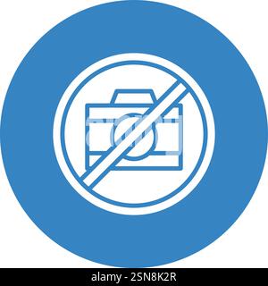 No camera Vector Icon Design Illustration Stock Vector
