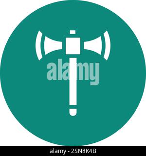 Axe Vector Icon Design Illustration Stock Vector