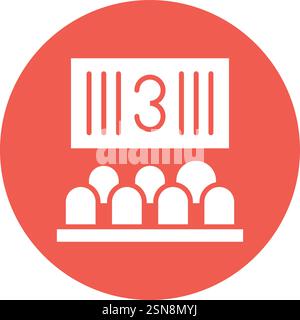 Countdown Vector Icon Design Illustration Stock Vector