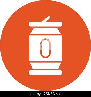 Tin Vector Icon Design Illustration Stock Vector