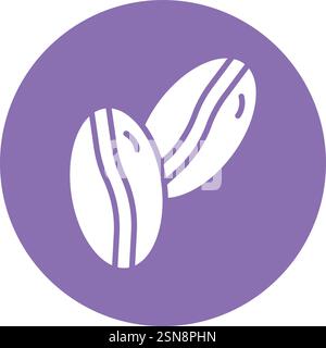 Coffee beans Vector Icon Design Illustration Stock Vector