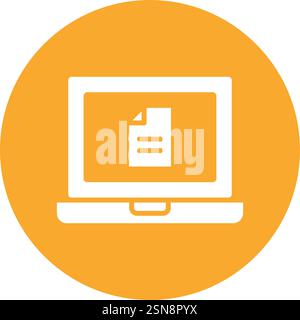 Online document Vector Icon Design Illustration Stock Vector