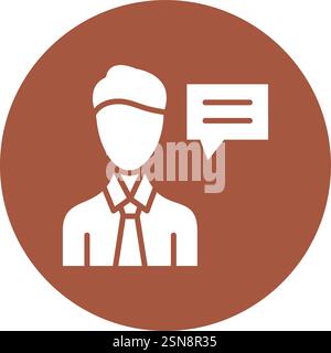 Advisor Vector Icon Design Illustration Stock Vector