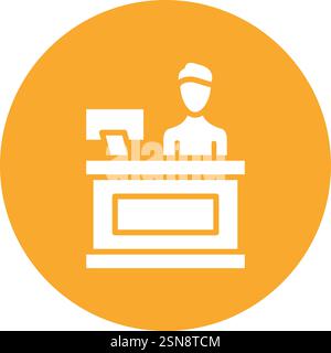 Employee Vector Icon Design Illustration Stock Vector