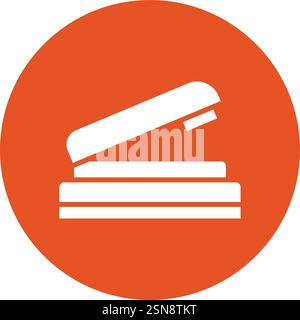 Stapler Vector Icon Design Illustration Stock Vector