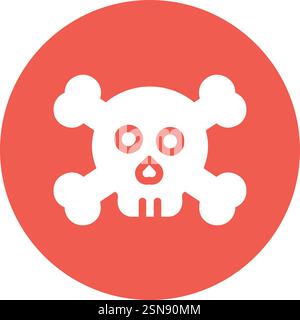 Skull Vector Icon Design Illustration Stock Vector