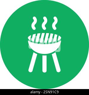 Grill Vector Icon Design Illustration Stock Vector