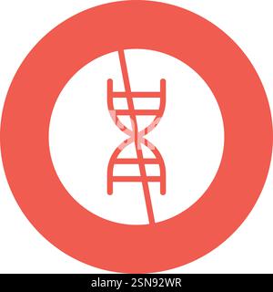 No gmo Vector Icon Design Illustration Stock Vector