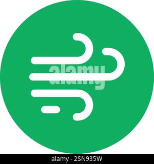 Wind Vector Icon Design Illustration Stock Vector