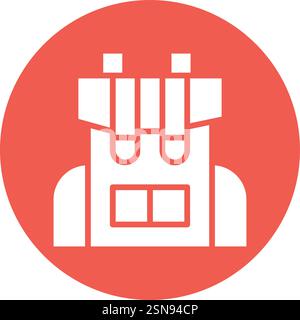 Backpack Vector Icon Design Illustration Stock Vector
