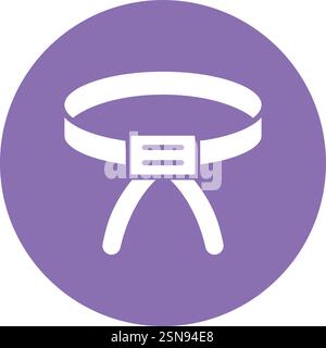 Ribbon Vector Icon Design Illustration Stock Vector