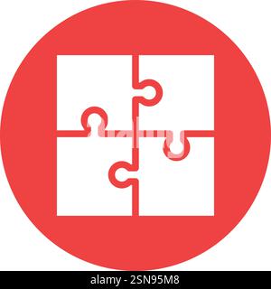 Puzzle Vector Icon Design Illustration Stock Vector