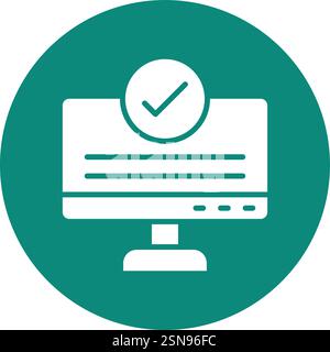 Checking Vector Icon Design Illustration Stock Vector