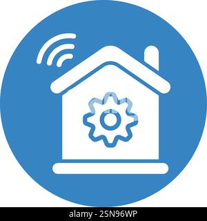 Smart Home Vector Icon Design Illustration Stock Vector
