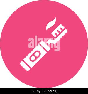 Electric Toothbrush Vector Icon Design Illustration Stock Vector