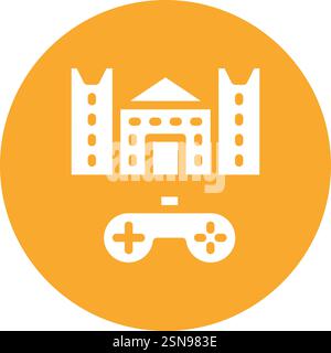 Castle Vector Icon Design Illustration Stock Vector