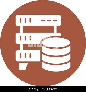 Database Storage Vector Icon Design Illustration Stock Vector