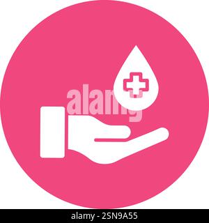 Blood Donation Vector Icon Design Illustration Stock Vector
