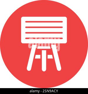 Whiteboard Vector Icon Design Illustration Stock Vector