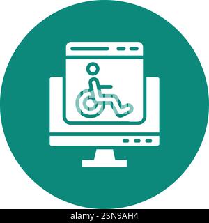 Accessability Vector Icon Design Illustration Stock Vector