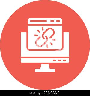 Link Vector Icon Design Illustration Stock Vector