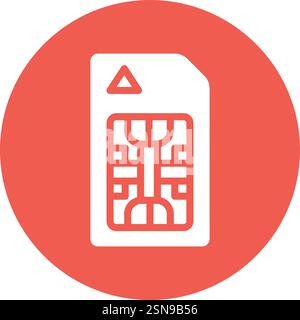 Sim card Vector Icon Design Illustration Stock Vector