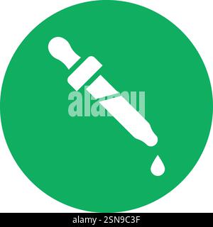 Eye Dropper Vector Icon Design Illustration Stock Vector