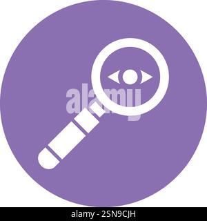 Eye Test Vector Icon Design Illustration Stock Vector