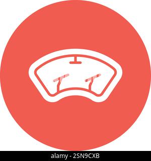 Windscreen Vector Icon Design Illustration Stock Vector