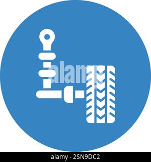 Auto suspension Vector Icon Design Illustration Stock Vector