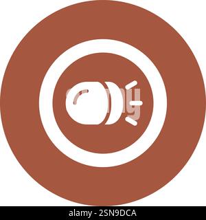 Headlight Vector Icon Design Illustration Stock Vector