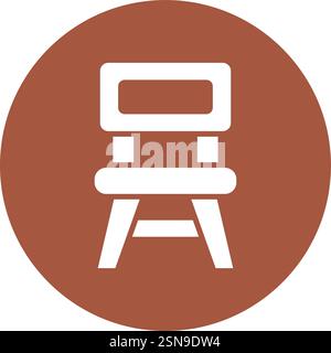 Chair Vector Icon Design Illustration Stock Vector