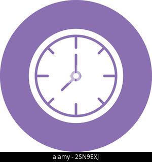 Wall Clock Vector Icon Design Illustration Stock Vector